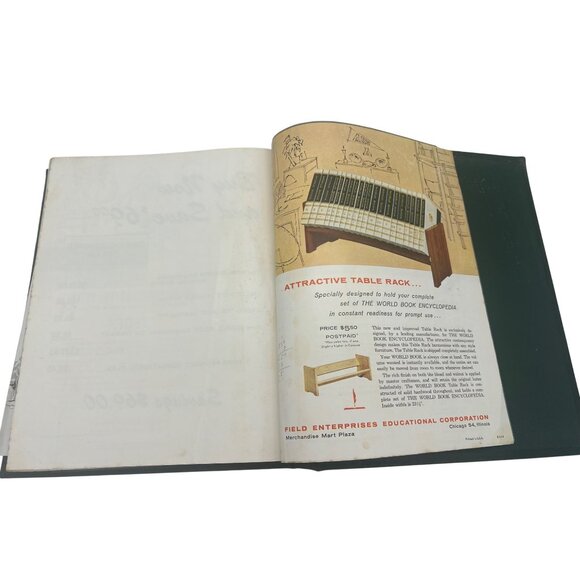 1962 World Book Encyclopedia Salesman Sample Binder w/ Ephemera - Picture 12 of 13
